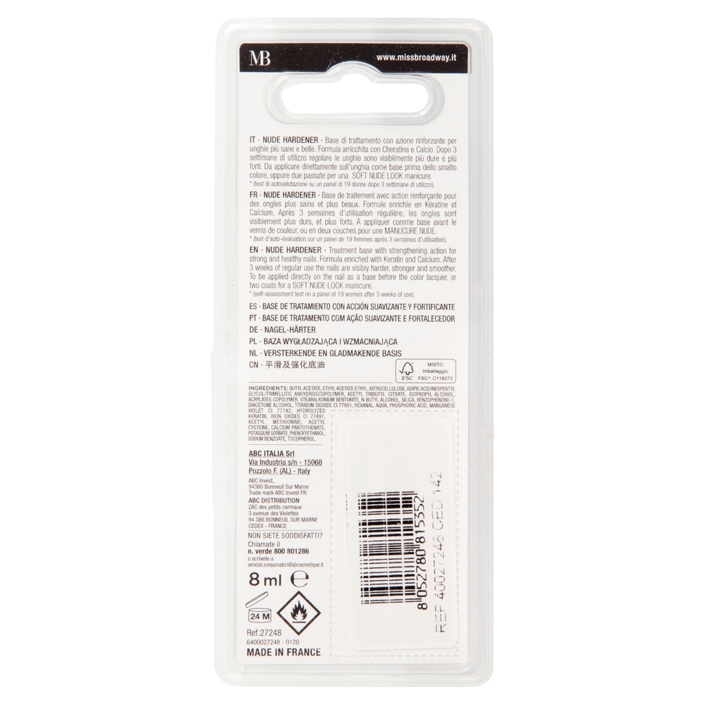 Miss Broadway Nude Hardener Base 8 ml
